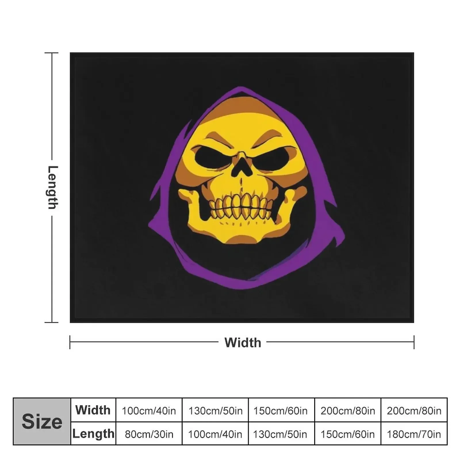 Skeletor Throw Blanket For Decorative Sofa Baby Blankets