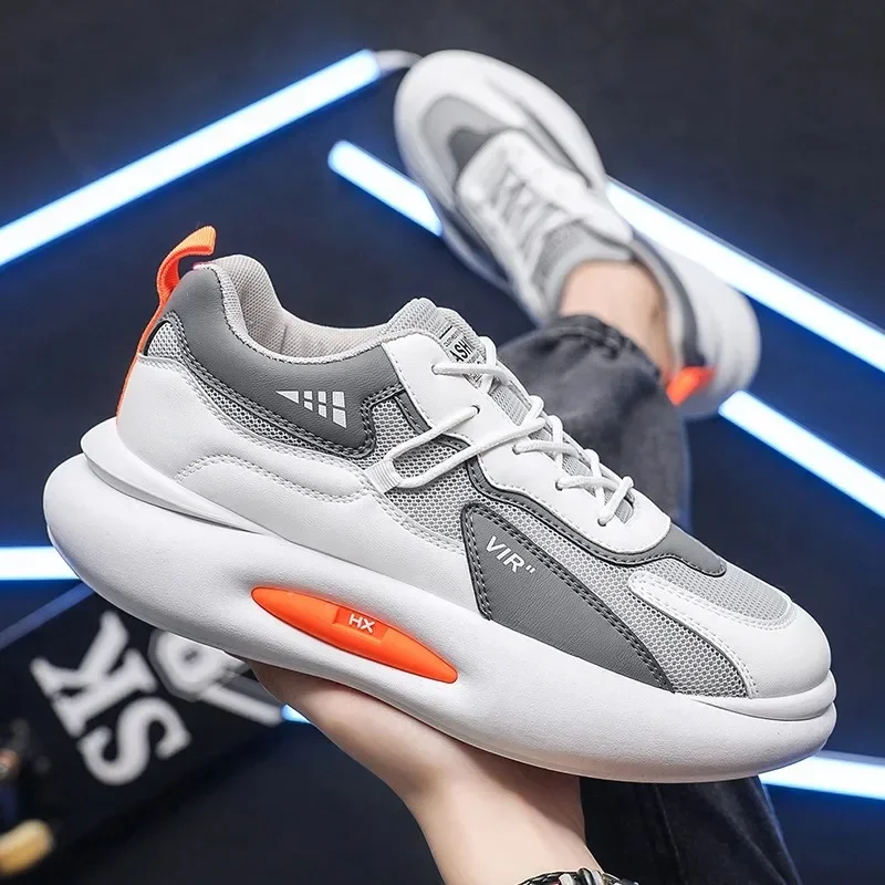 New Men's Sneakers 2024 Men's Platform Mesh Shoes Men's All-match Running Shoes Fashion Casual Running Shoes кроссовки мужские