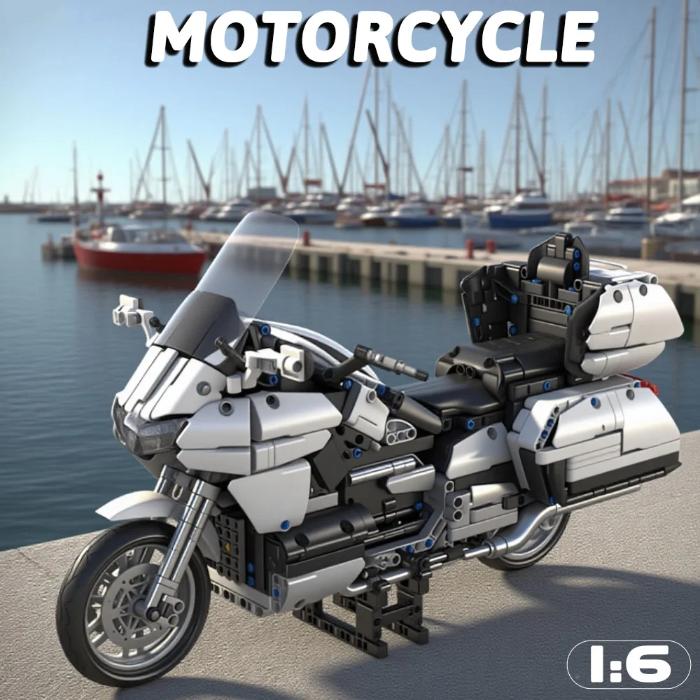 Creative Technic 1675 шт., золотое крыло, высокотехнологичный паровой мотоцикл, размер 1:6, модель блока гоночного автомобиля, модульное здание, подарки