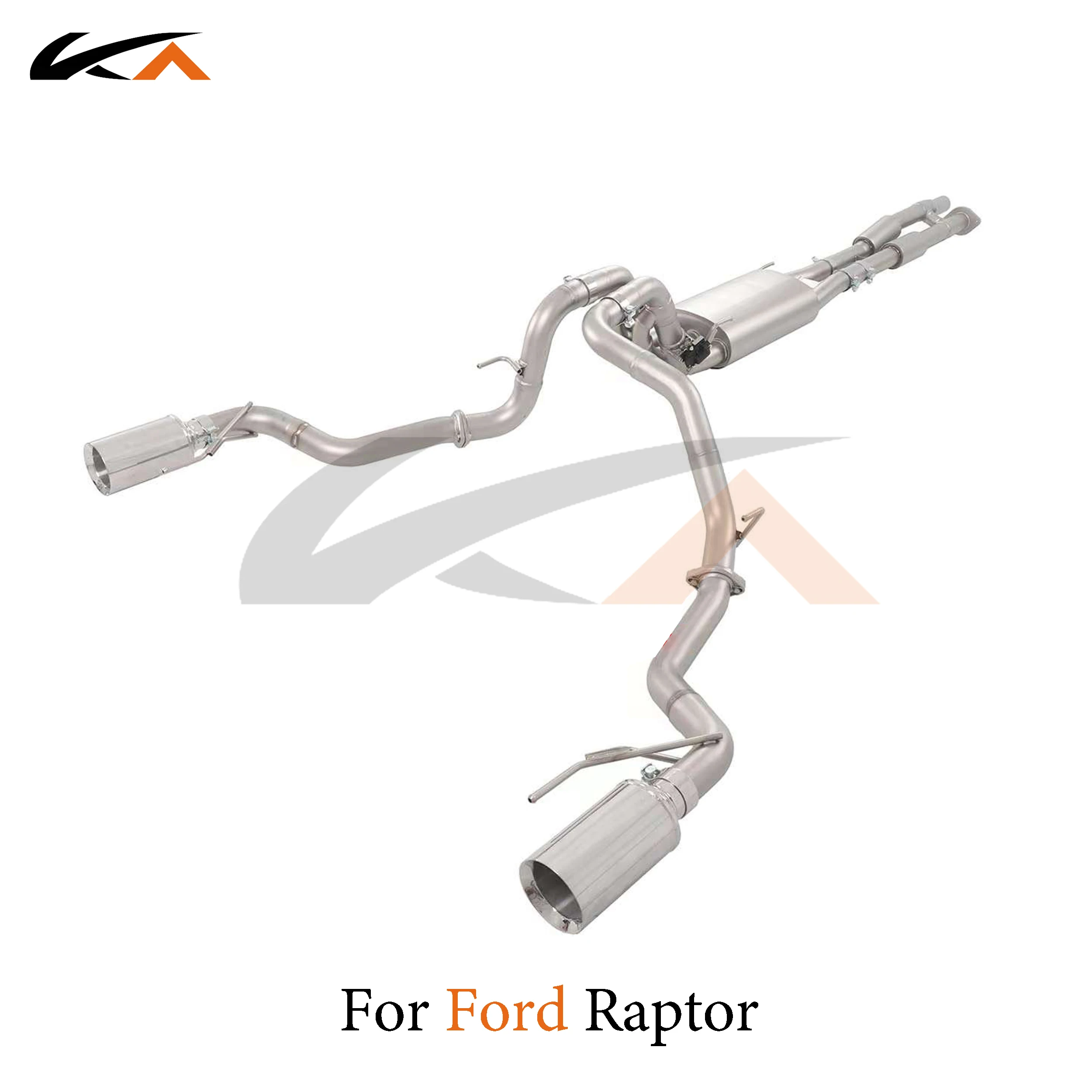 KA Tuning exhaust system stainless catback for Ford Raptor 3.5T rear section performance parts muffler valve