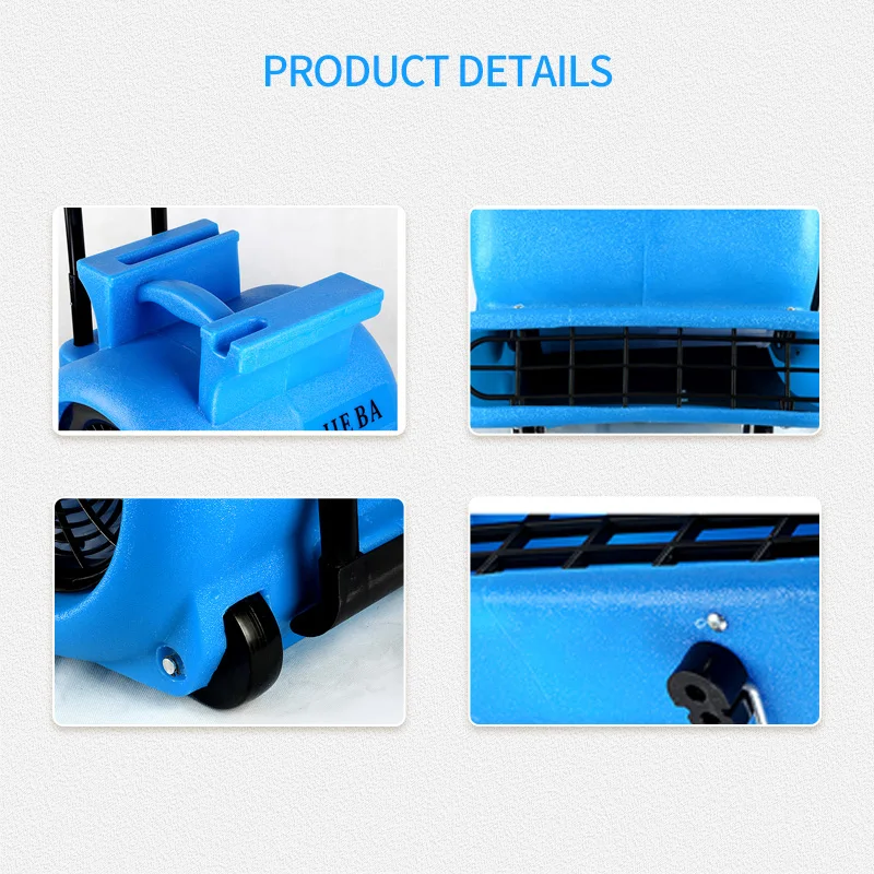 2025 Ventilatore d'aria da pavimento industriale ad alta velocità ad alta potenza elettrico professionale di nuovo stile 850w 3 velocità ad alto flusso