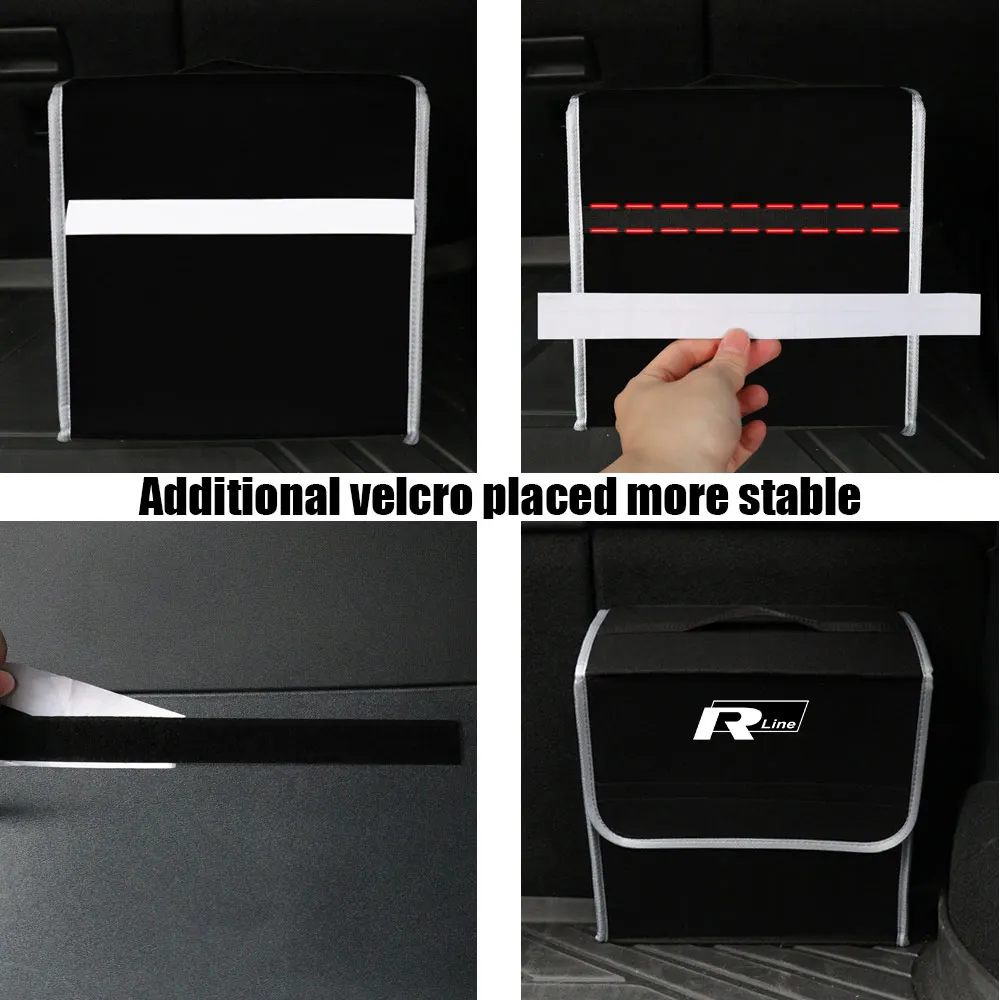 폴크스바겐 R라인 캐디 시로코 CC 골프 비틀 투란 티구안 폴로 트렁크 접이식 정리함 펠트 보관함