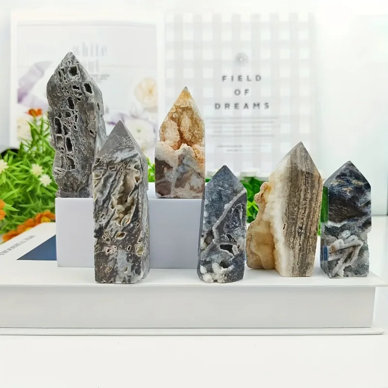 Elegant Natural Black Sphalerite Crystal Tower - Perfect For Meditation, Reiki & Chakra Balancing | Unique Home Decor Accent