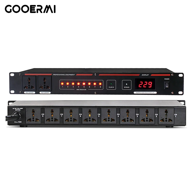 Professional Power Sequencer Single Independent Switch Timingpower Supply Voltage Display Stage KTV Conference Equipment