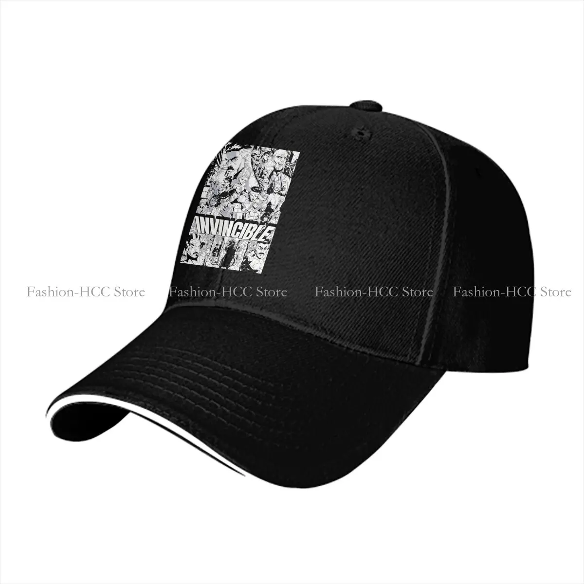 Washed Men's Baseball Cap Invincible Manga Page Style Trucker Snapback Caps Dad Hat Captain Future Futuremen