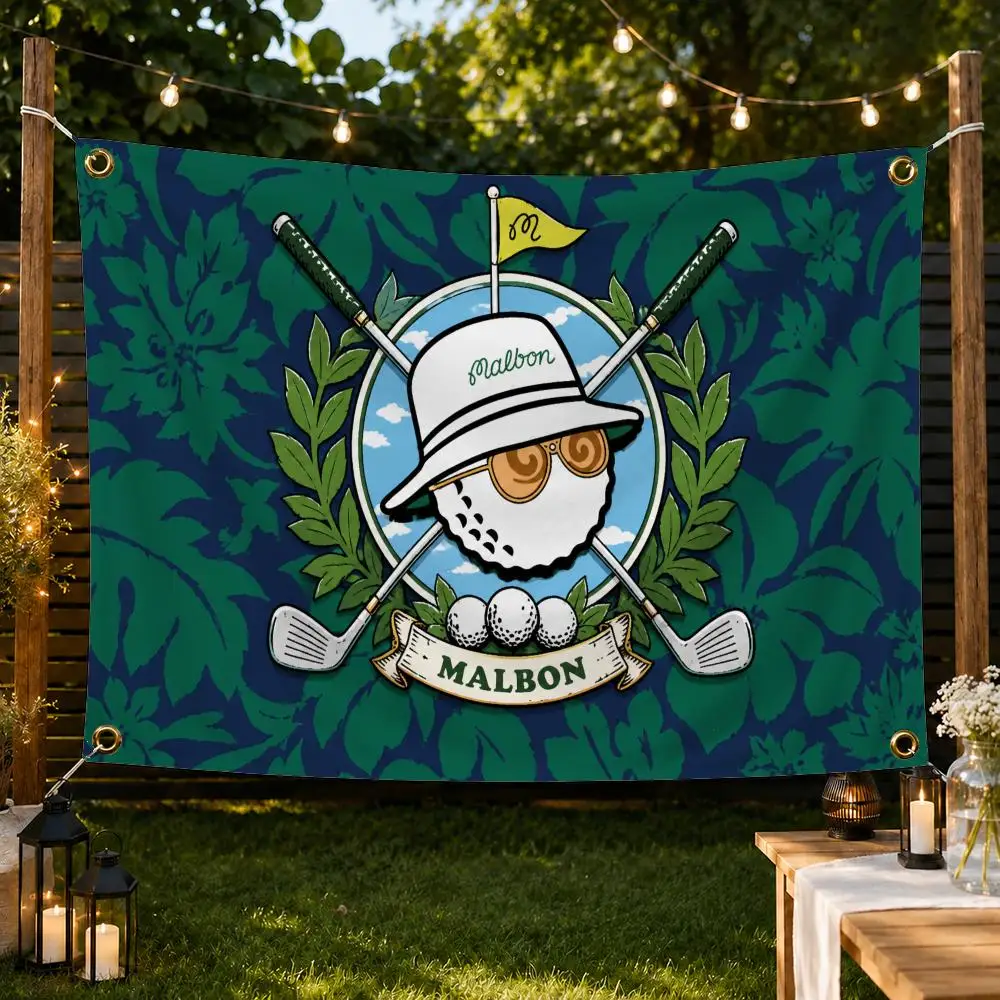 Marke Malbon Golf-Flaggen Garten-Dekorationsbanner Innen- und Außenwand-Hängeflagge Heim-Terrassen-Wandkunst-Dekoration – Detail 7