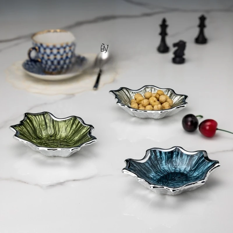 Decorative small saucers, luxury living room for home use, tea European-style dried fruit saucers