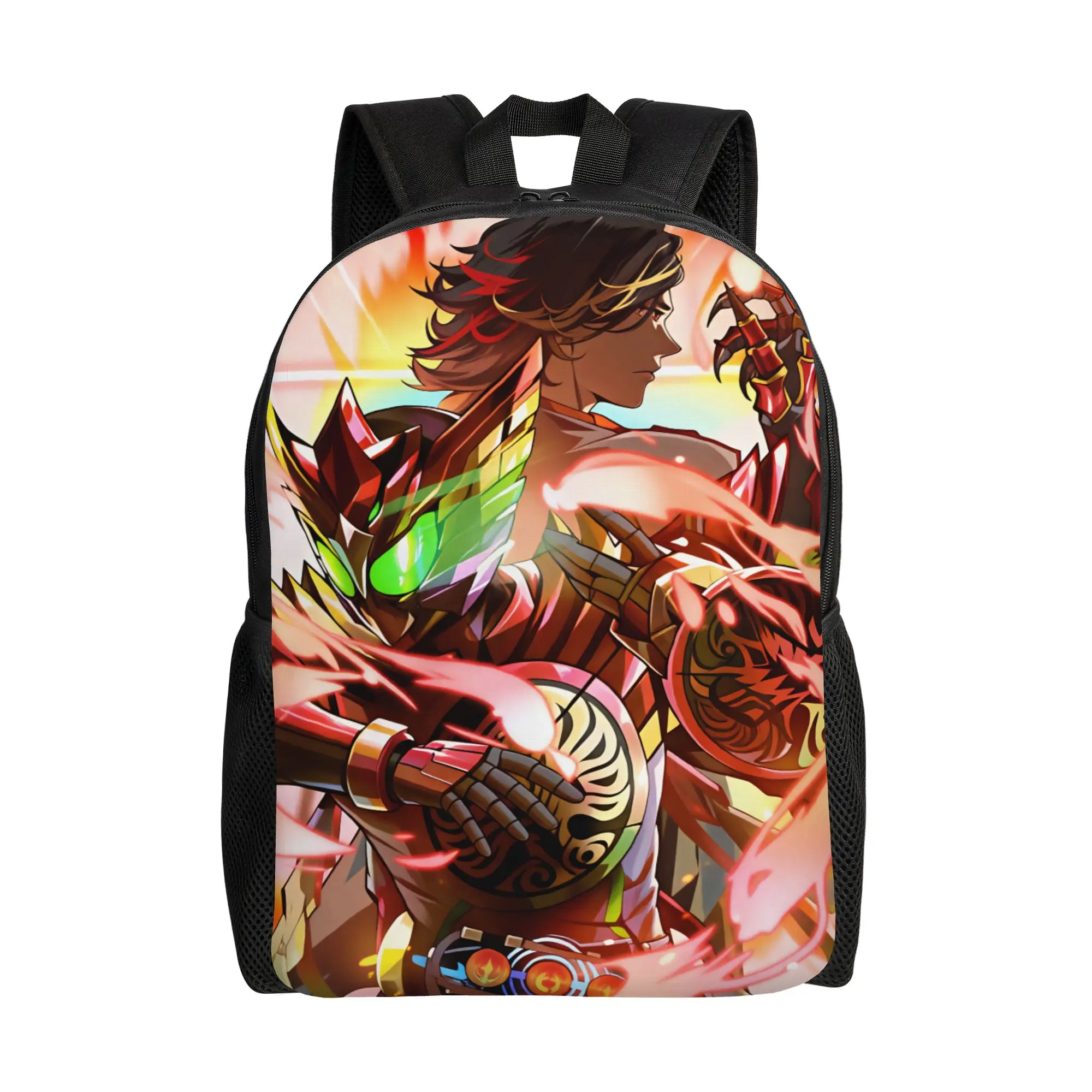 Kamen Riders Backpack  Male Polyester Camping Backpacks Large Funny High School Bags Rucksack