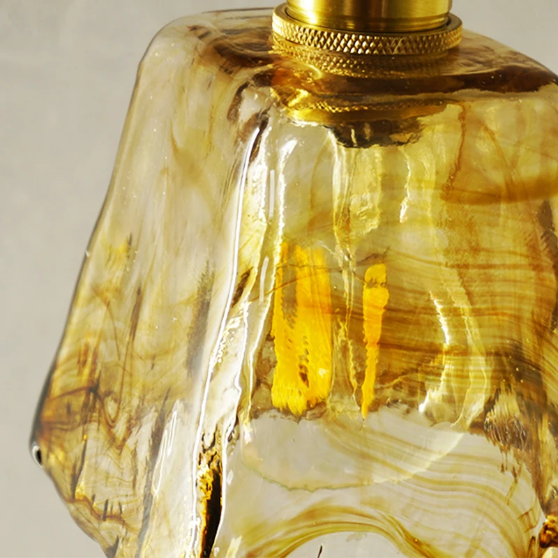 الشمال نمط الرجعية النمط الياباني النحاس الزجاج الجدار مصباح شريط المنزل مطعم غرفة نوم أباجورة الإبداعية شخصية الجدار مصباح #4