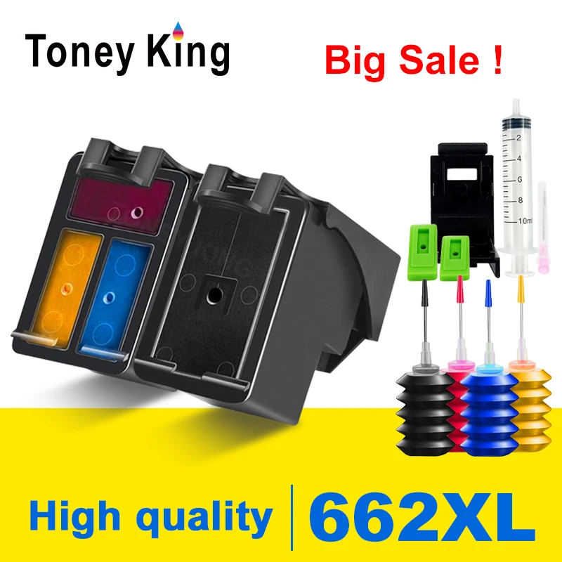 Ink Cartridge Compatible for HP 662 662XL for HP662 Deskjet Advantage 1015 1515 2515 2545 2645 3515 3545 4510 4515 4645 4516