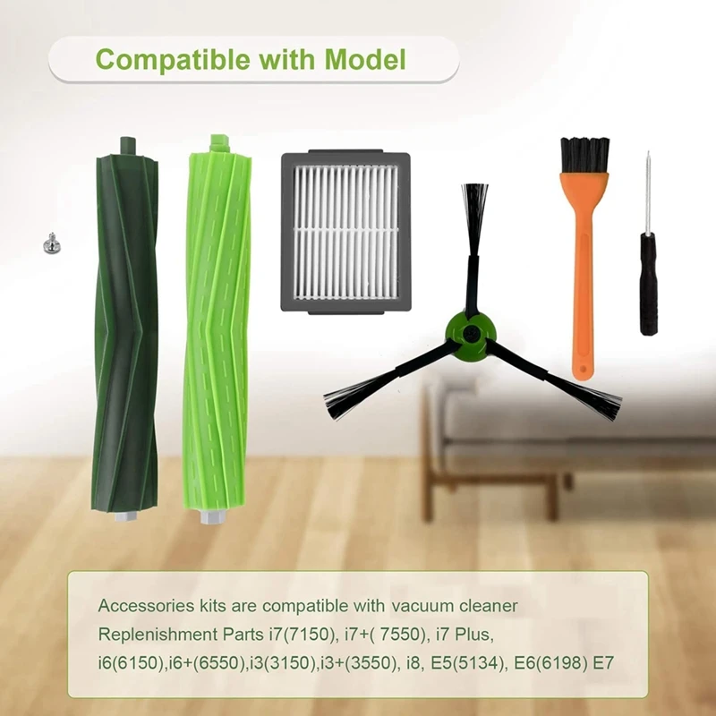N85R-para Irobot Roomba I3 I3 + I7 I7 + I4 I6 I6 + I8 I8 +/Plus E5 E6 E7 J7 I E & J Series filtros de cepillo para aspiradora