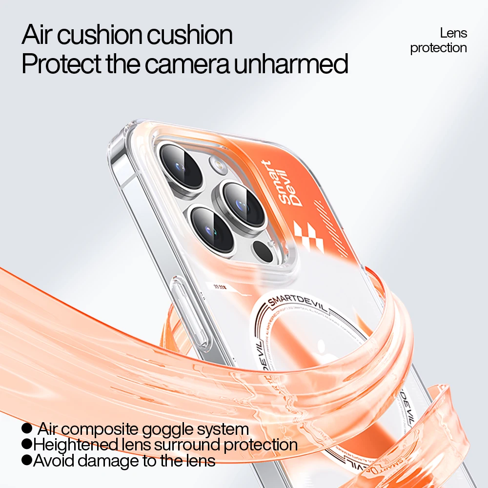 เคสโทรศัพท์แบบดูดแม่เหล็กสีอัจฉริยะสำหรับ iPhone 14PROMAX เคสชาร์จไร้สายสำหรับ iPhone 14Pro