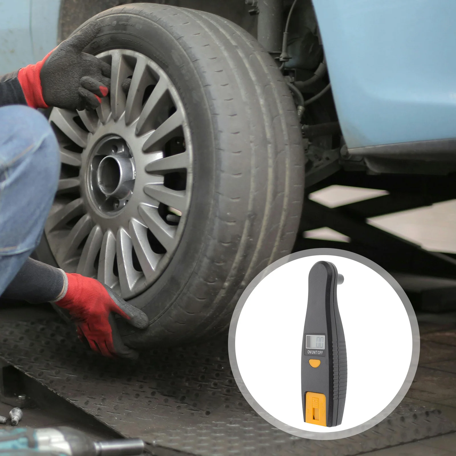 

Digital Tire Pressure Gauge High Precision Depth Meter Car Truck Motorcycle Bicycle Tire Pressure Meter for Daily Use