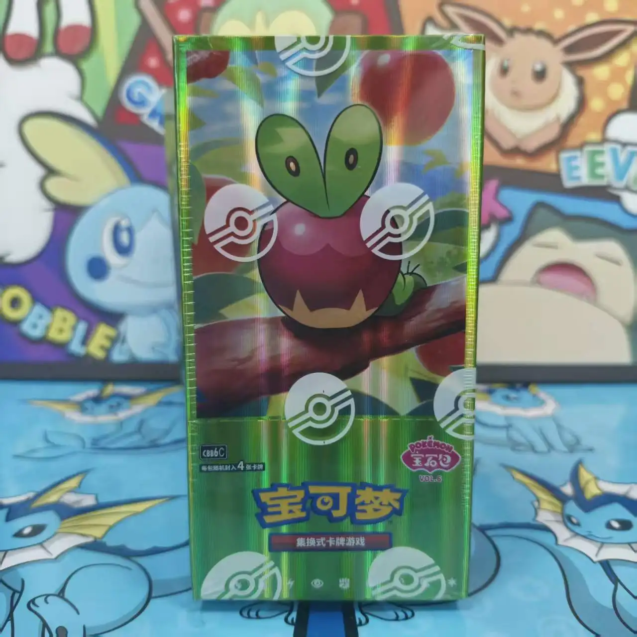 100% Original Pokemon Gem Pack 6 Booster Box PTCG Collection Zhu&Purple Gem Pack Vol6 Simplified Chinese Ver Cards Toys Gifts