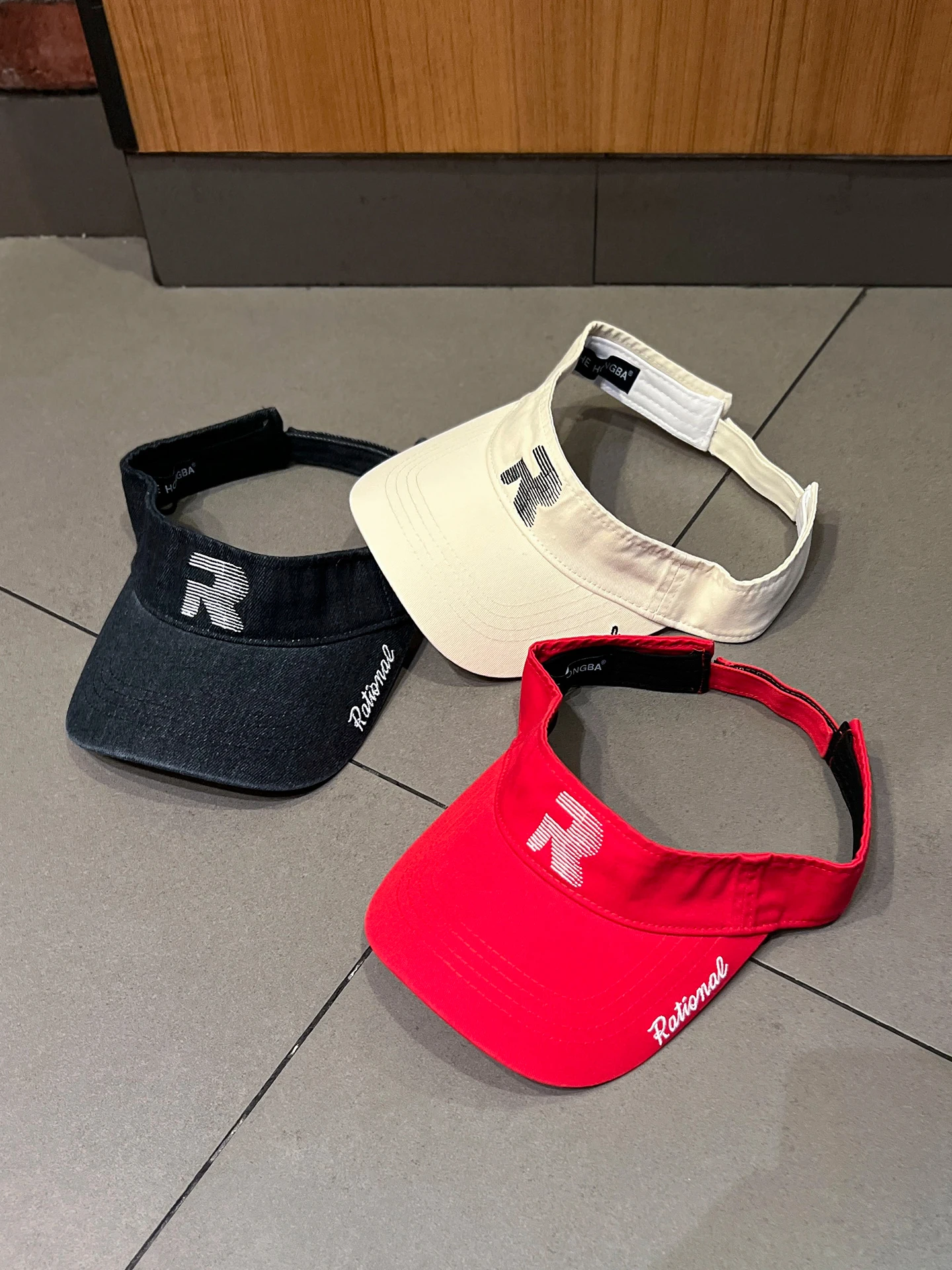 

Alphabet empty top hat Men's and women's versatile face small cap Outdoor running sports sun hat