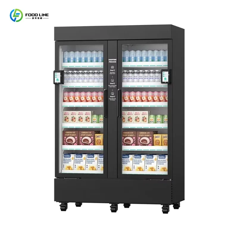 Smart Snack & Drink Vending Machine Combo | Cashless Automatic Vending Machine for Business | Remote Management