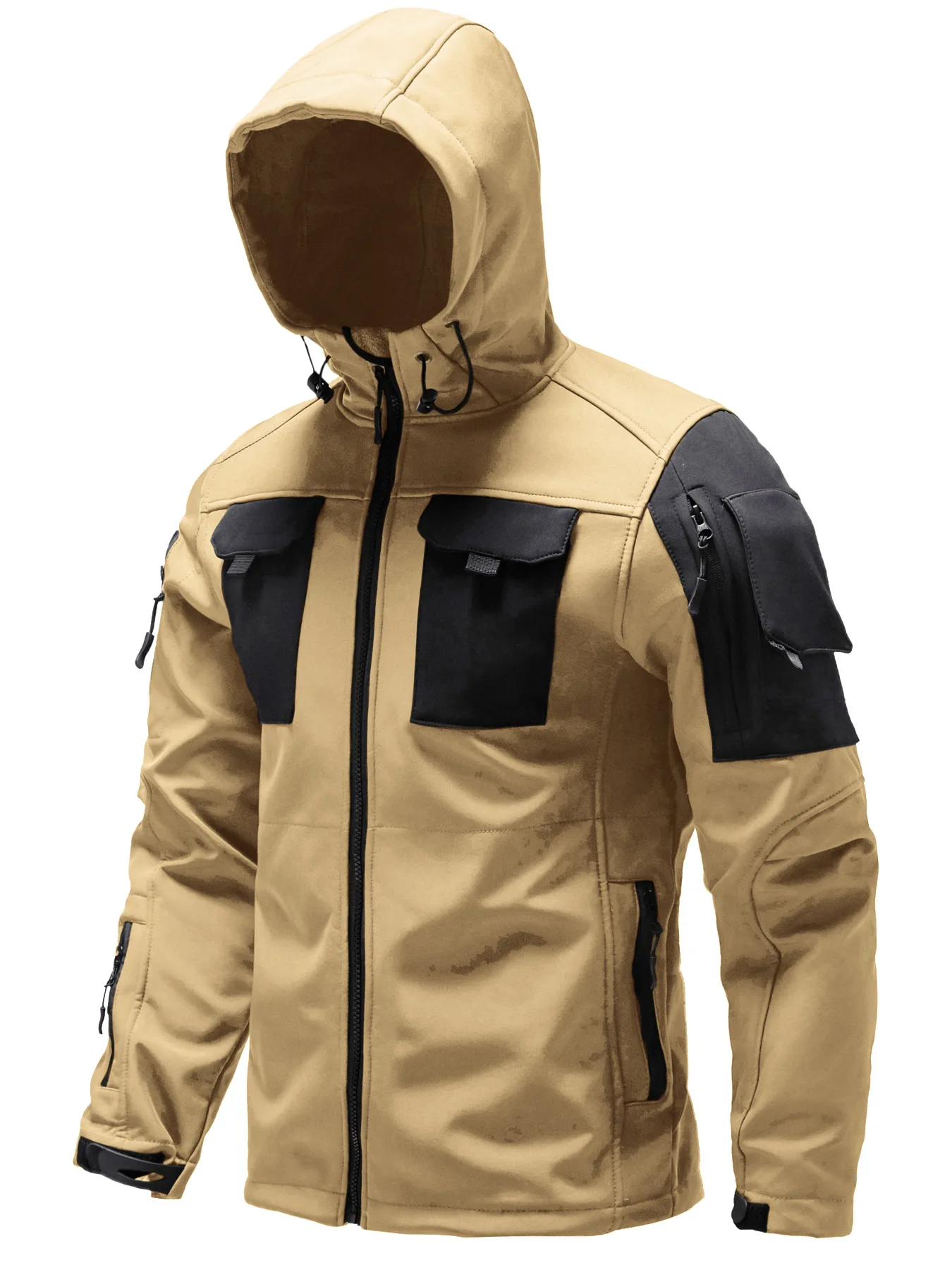 

2025 с одинаковой модой, уличная утолщенная теплая спортивная ветрозащитная водонепроницаемая тактическая хардкая куртка с капюшоном для альпинизма