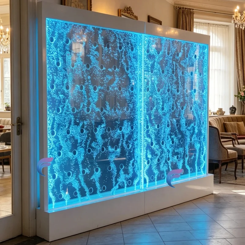 custom.LED Bubble Wall Room Divider Custom Size Acrylic Feature Living Room Hotel and Reception Area