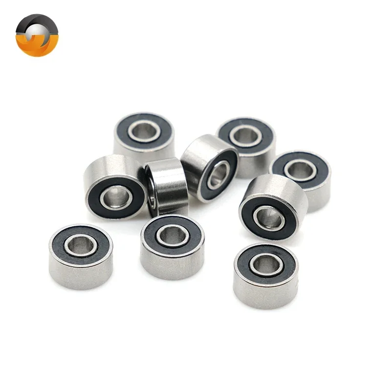 

10PCS Stainless Steel S693RS 3x8x4 mm Deep Groove Ball Bearing ABEC-7 Bearings 693-2RS S693-2RS S6932RS RS