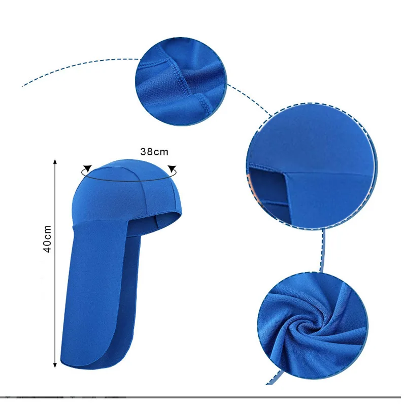 Elastic Sun Shade Hat Cooling Cap Neck Protector Sports Long Tail Hat Fast Dry Anti-UV Fishing Riding Hiking Cap Hard Hat Lining image 6