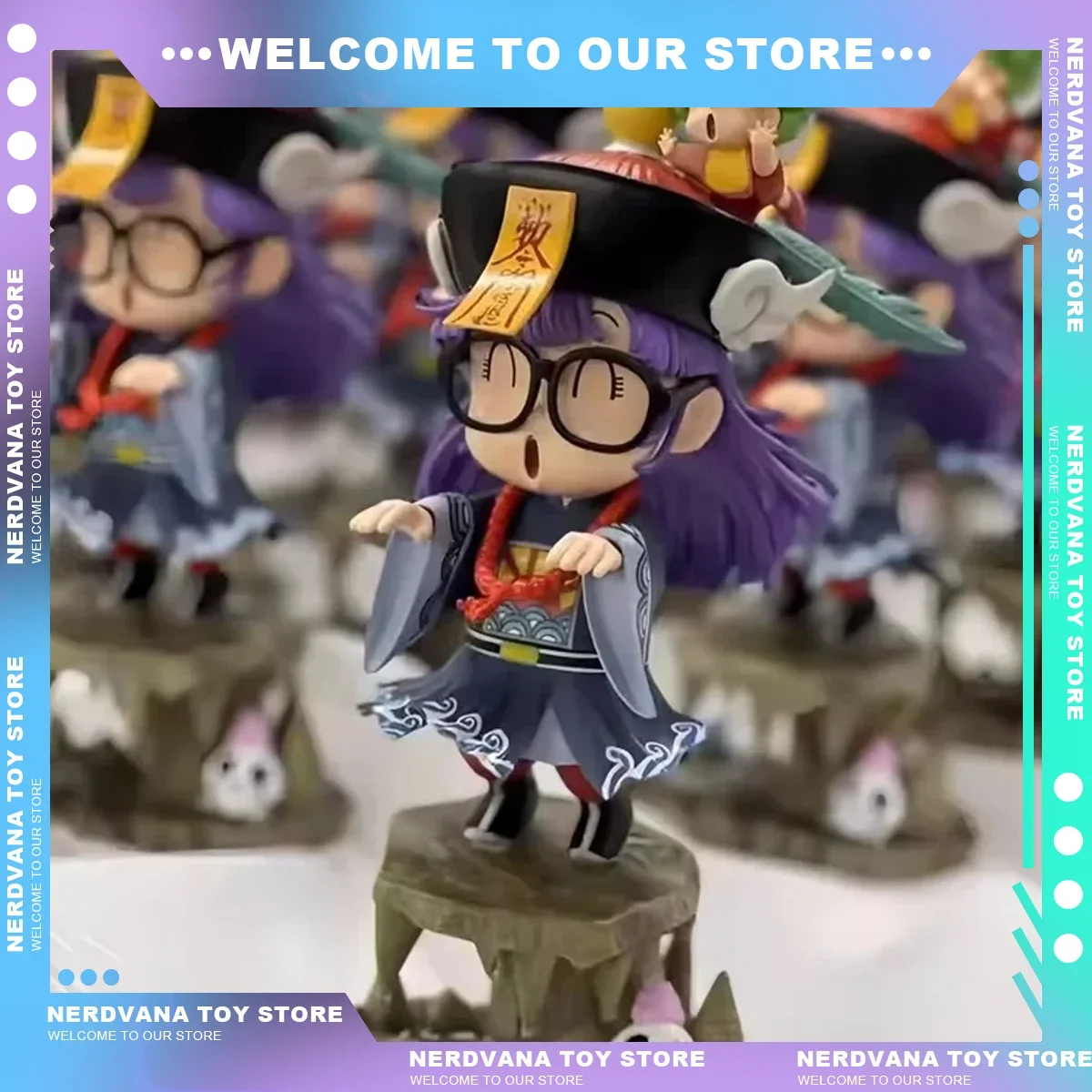 Doctor Arale Figurine Arale Iq Dr Lucky Cat Arale Series Model Cute Pvc Statue Collection Doll Desk Decor Birthday Gift Toys