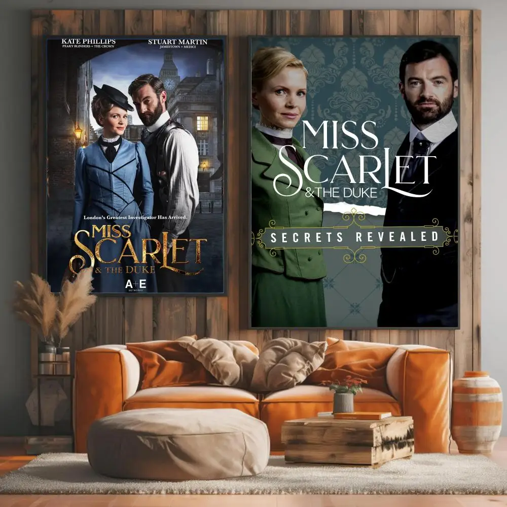 tv series M-Miss Scarlet-T Painting Calligraphy Elegant Botanical Decor for Living Room Modern Interior Design