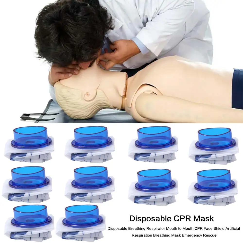 من الفم إلى الفم CPR Face Shield التنفس التنفس الفم التنفس المتاح CPR قناع سريع التوقف المهنية #1