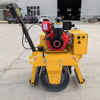 Walk Behind Single Drum Vibratory Road Roller Diesel Engine Asphalt Compactor for Construction