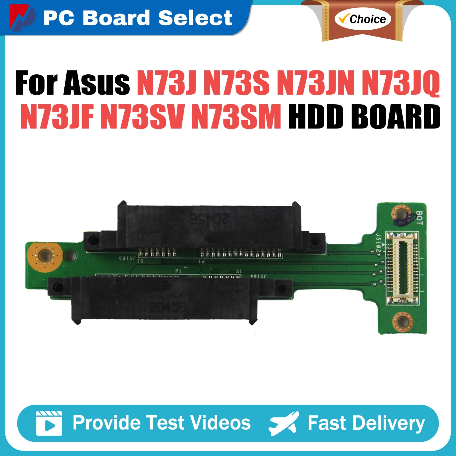 

For ASUS N73J N73S N73JN N73JQ N73JF N73SV N73SM Small Board Dual Interface HDD Hard Drive N73J N73S HDD BOARD