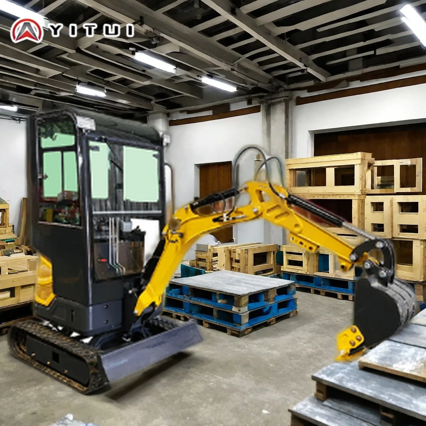 Escavatore Ce Euro 5 Mini motore Kubota personalizzato Scavatore compatto Escavatore idraulico Trattore agricolo Prezzo economico da 1,2 tonnellate