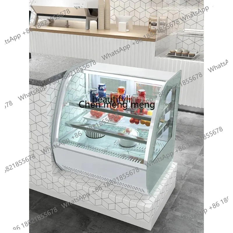 new  Cake Refrigerated Display Cabinet Air-Cooled Dessert Cabinet Sushi Fruit Fresh Cabinet ss 26