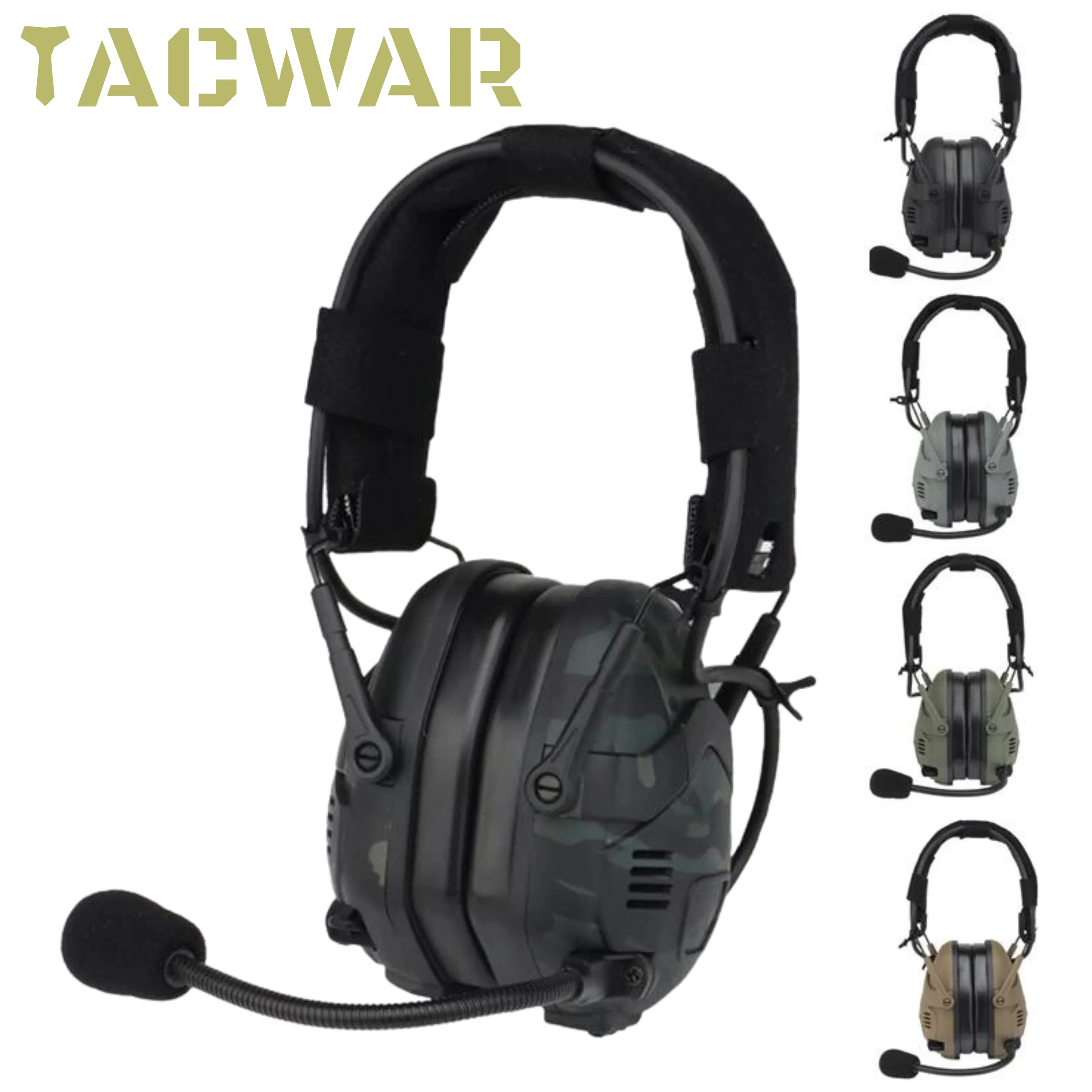 

Noise Reduction Headset for OPS Core ARC & Wendy M-LOK Helmet Hunting Shooting Tuning Bluetooth Noise-cancel headphone