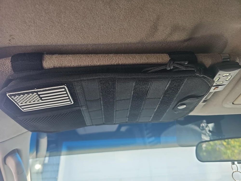 Auto-Sonnenblenden-Organizer: Universeller Sonnenschutz-Aufbewahrungsclip & Aufbewahrungstasche für Auto-Zubehör, Molle Jagdausrüstung – Detail 33