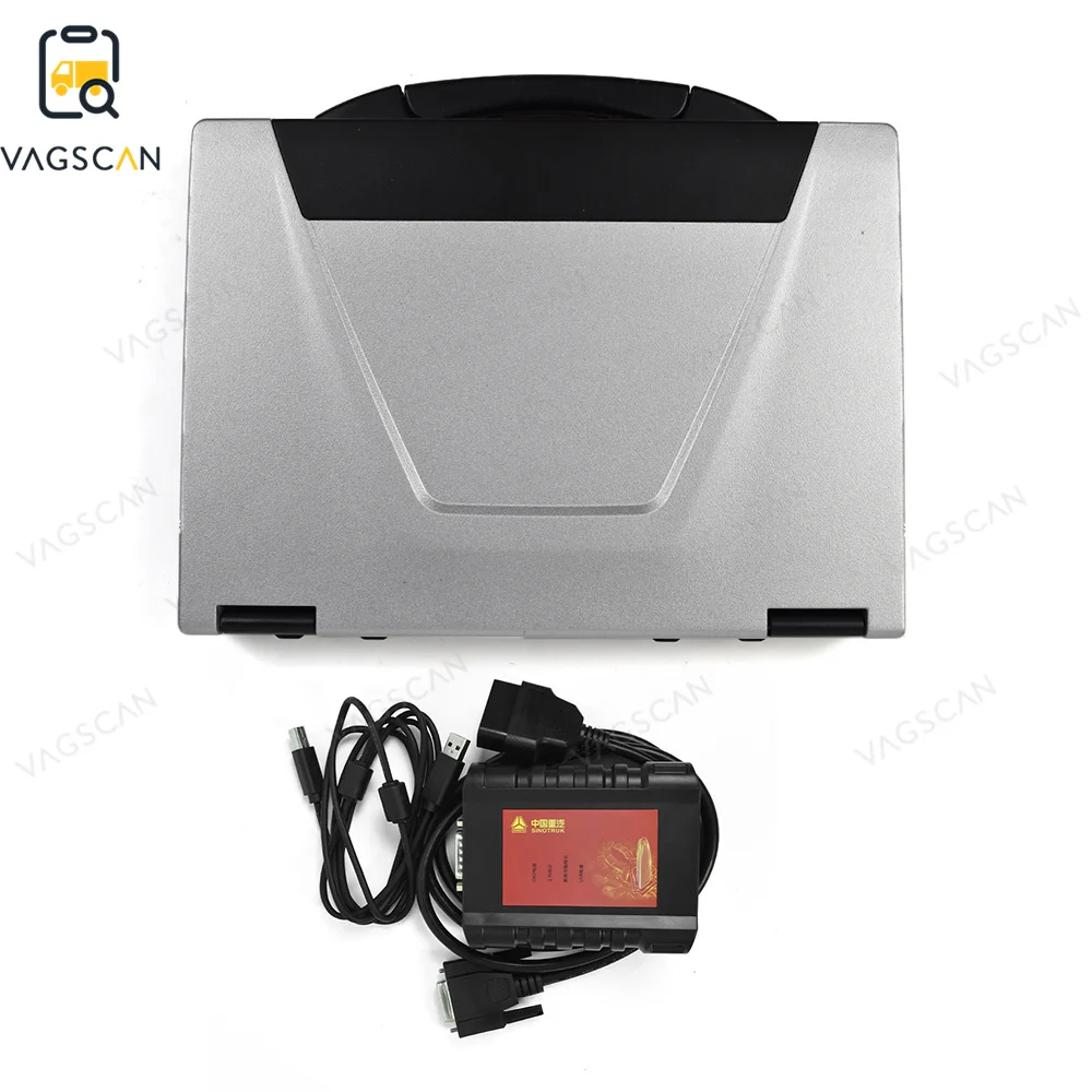 For HOWO SINOTRUK  CF 52 Laptop Chinese Truck  For  Sinotruck Cnhtc Heavy Duty Diagnostic Tool Diesel Engine