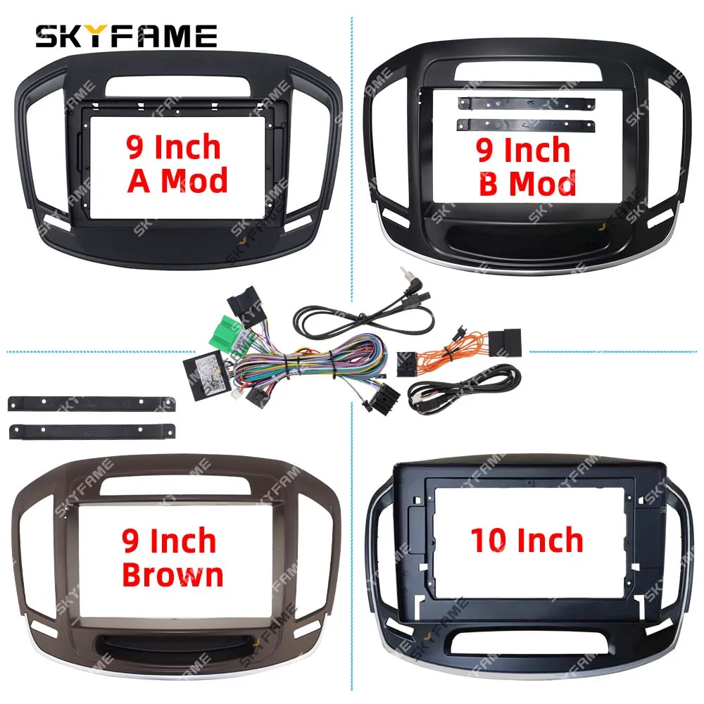 SKYFAME Car Frame Fascia Adapter Canbus Box Decoder Android Radio Dash Fitting Panel Kit For Opel Insignia Buick Regal