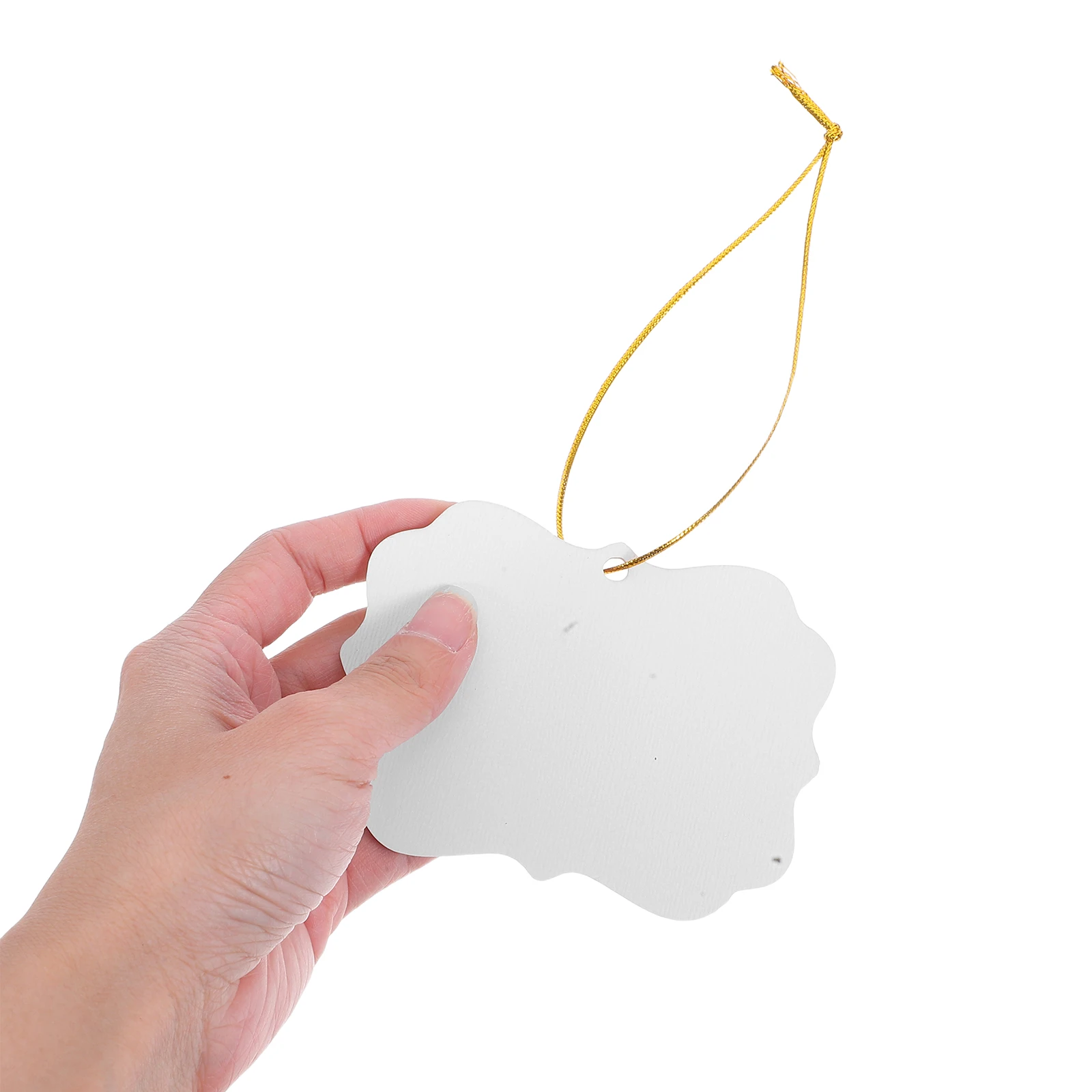 

10pcs Blank Pendants Double-Sided Unfinished Wood Diy Crafts Holiday Ornaments Tree Tags Blank Printing Blanks Plaque Blanks