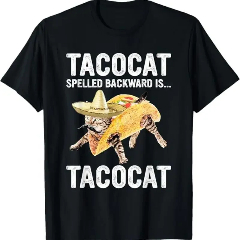 Tacocat auf die Rückseite gerichtet:... Tacocat für Tacos- und Katzenliebhaber T-Shirt