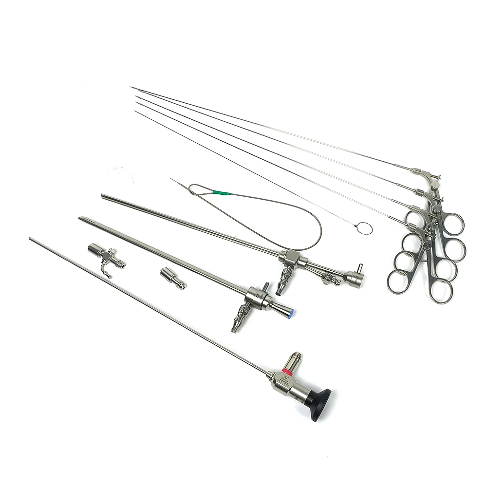 Hysteroscopy 3fr 4fr 5fr Semi-rigid Scissors Double Forceps Gynecological Hysteroscopy Instrument