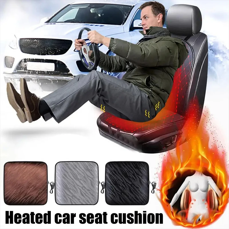 12v Universal Car Heated Cushion Electric Heat Seat Cushion Winter Household Warmer Heater Thermal Mat Auto Heating Pads