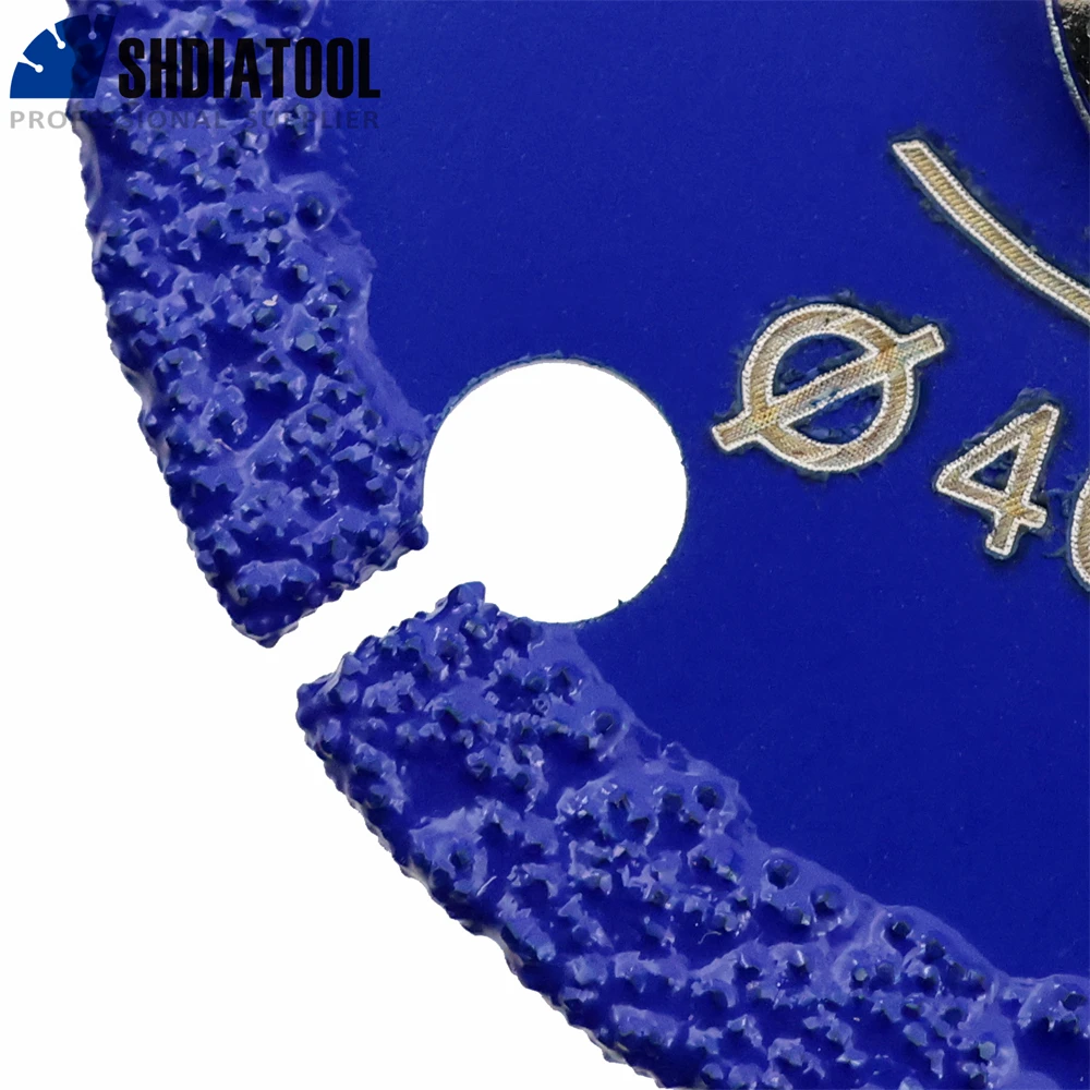 SHDIATOOL 30/40/50mm con Set di gambo tondo da 6mm disco per lama da taglio in metallo diamantato brasato sottovuoto per tondo per cemento armato in acciaio inossidabile