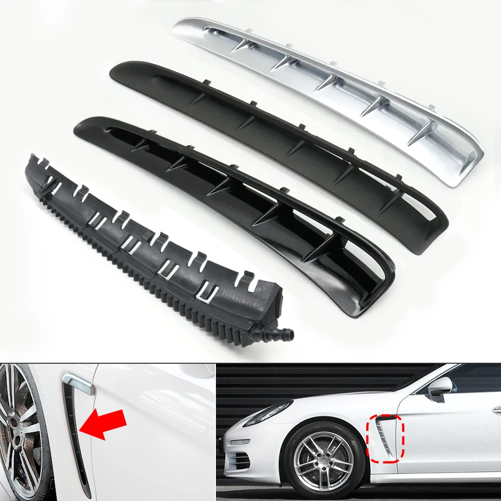 

Car Door Side Fender Grille Air Outlet Cover Trim Strip Mounted Retainer Base Molding Bracket For Porsche Panamera 2010-2016