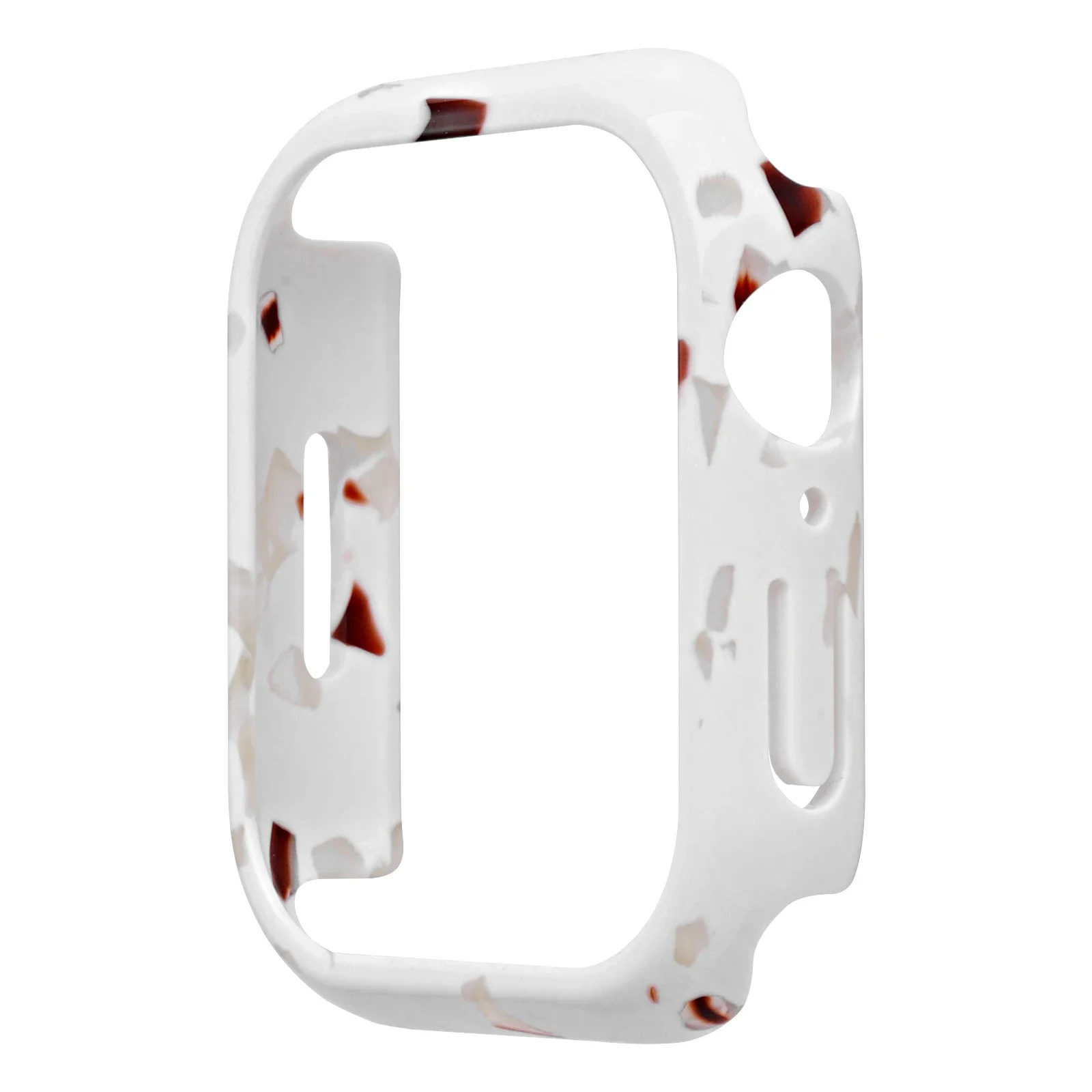 Resin Case for Apple Watch Cover Series9 8 7 6 5 4 SE Hollow Out Protective Frame Case for IWatch 45mm 41mm 40mm 44mm Protective
