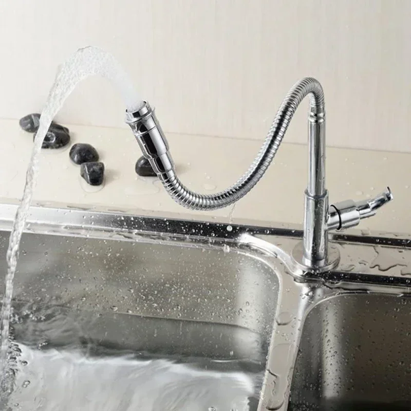 360 Degree Rotation Stream Sprayer Nozzle Kitchen Sink Tap Kitchen Faucets Deck Mounted Cold Water Tap Washbasin Faucets