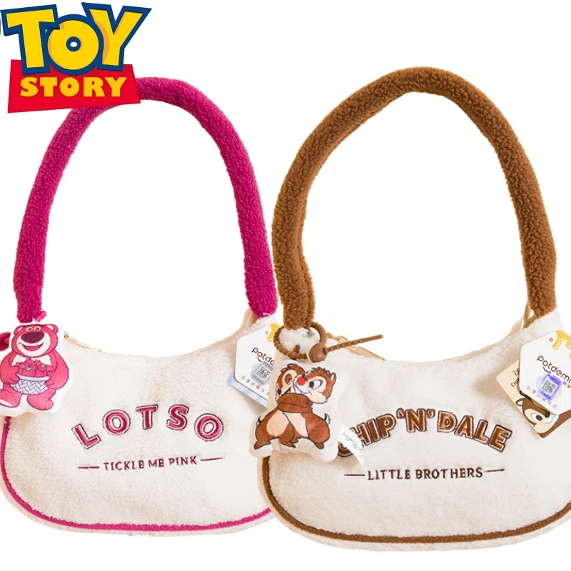 

Сумка на плечо «История игрушек», большая вместительная портативная сумка на плечо с вышивкой «Чипс и Дейл», универсальная сумка на каждый день, праздничный подарок, поездки на работу