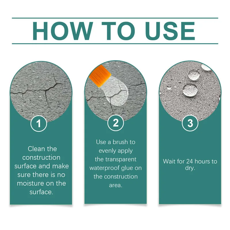 7CSWaterproof RepairGlue Household For Windowsills Exterior Walls Tiles Bathroom Roofs Leak Fixing Quick Dry Strong Sealing