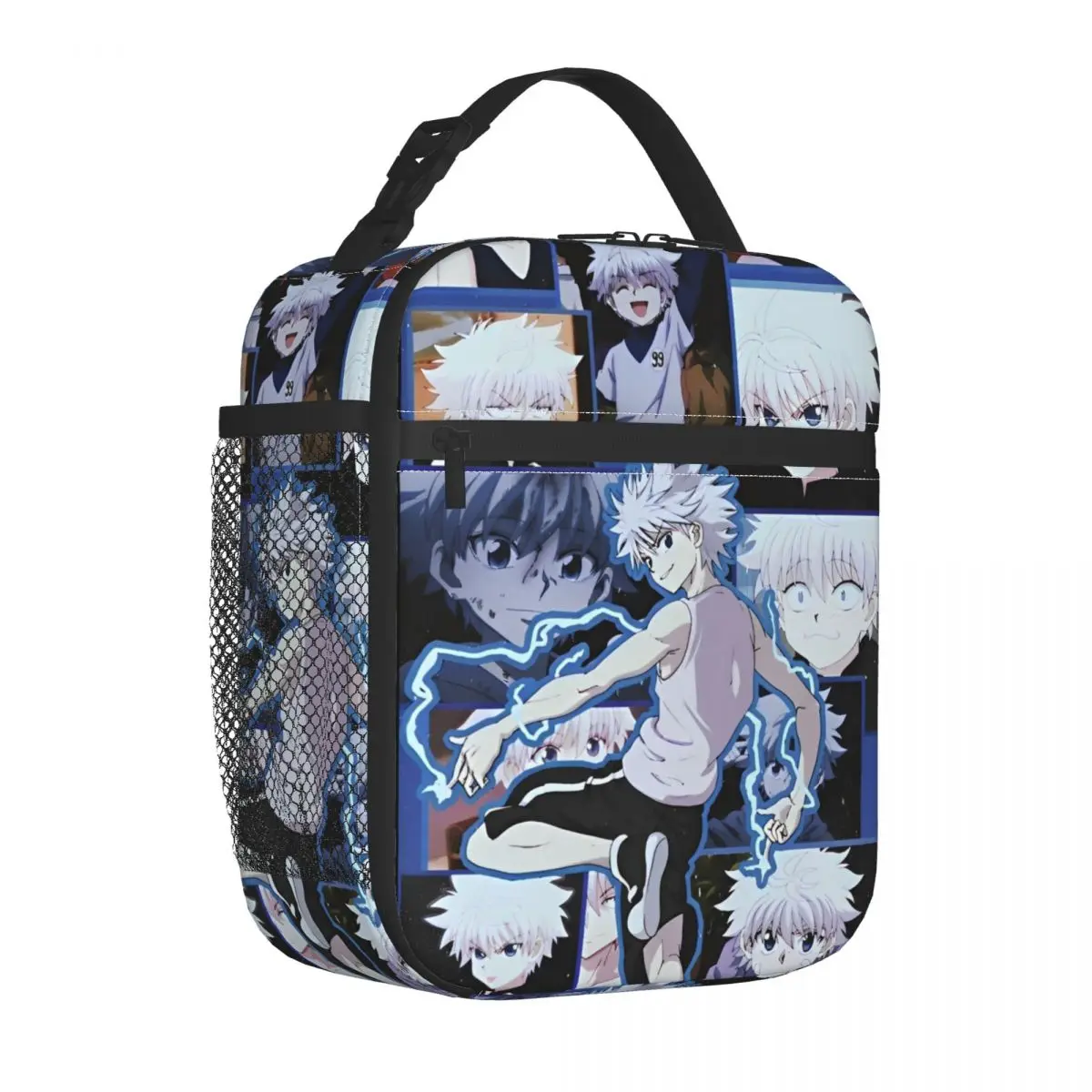 Killua Insulated Lunch Bags Thermal Bag Lunch Container Anime Hunter X Hunter High Capacity Tote Lunch Box Food Handbags Travel