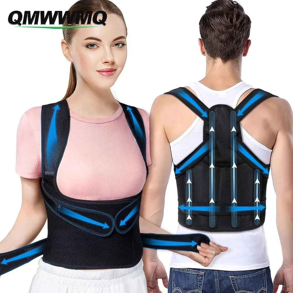 1Pcs Back Brace Posture Corrector for Women and Men - Adjustable Back Straightener Ideal for Scoliosis,Hunchback,Spine Corrector