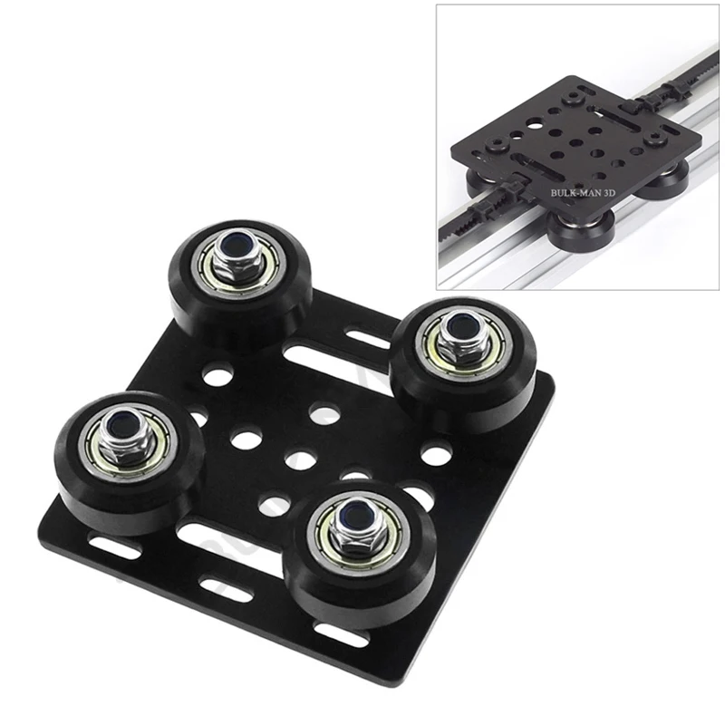 OpenBuilds 2020 V-Slot Wheel Gantry Plate Kit Linear Slider Pulley Set for 2020 Aluminum Profile CNC Router 3D Printer