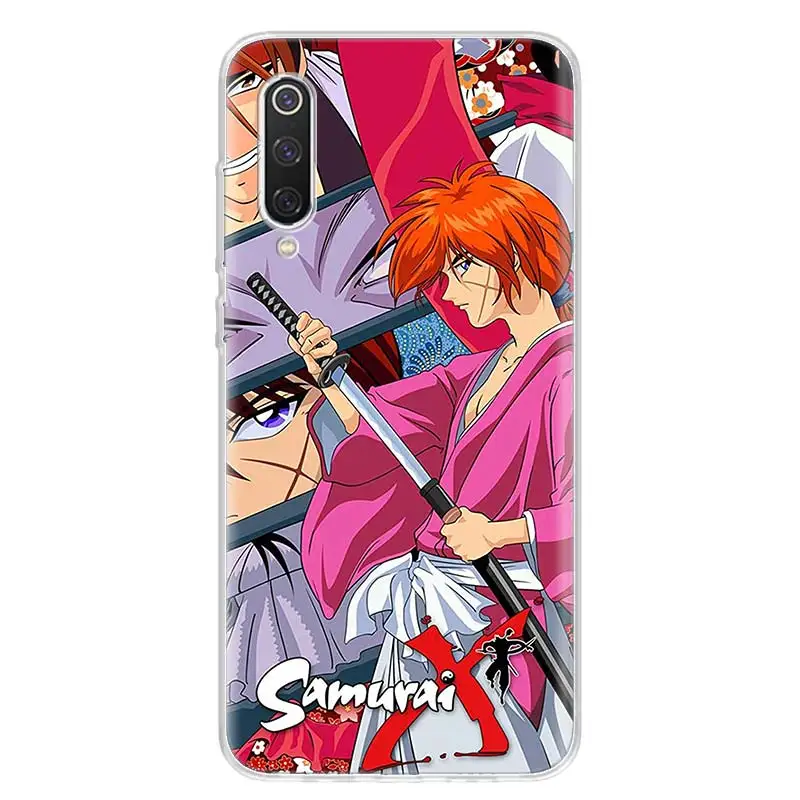 Anime Rurouni Kenshin Phone Case For Xiaomi Poco X6 X5 X4 X3 Pro F6 F5 F4 Gt F3 F2 F1 M5S M5 M4 M3 M2 Nfc Soft Cover Shell X3 Pr