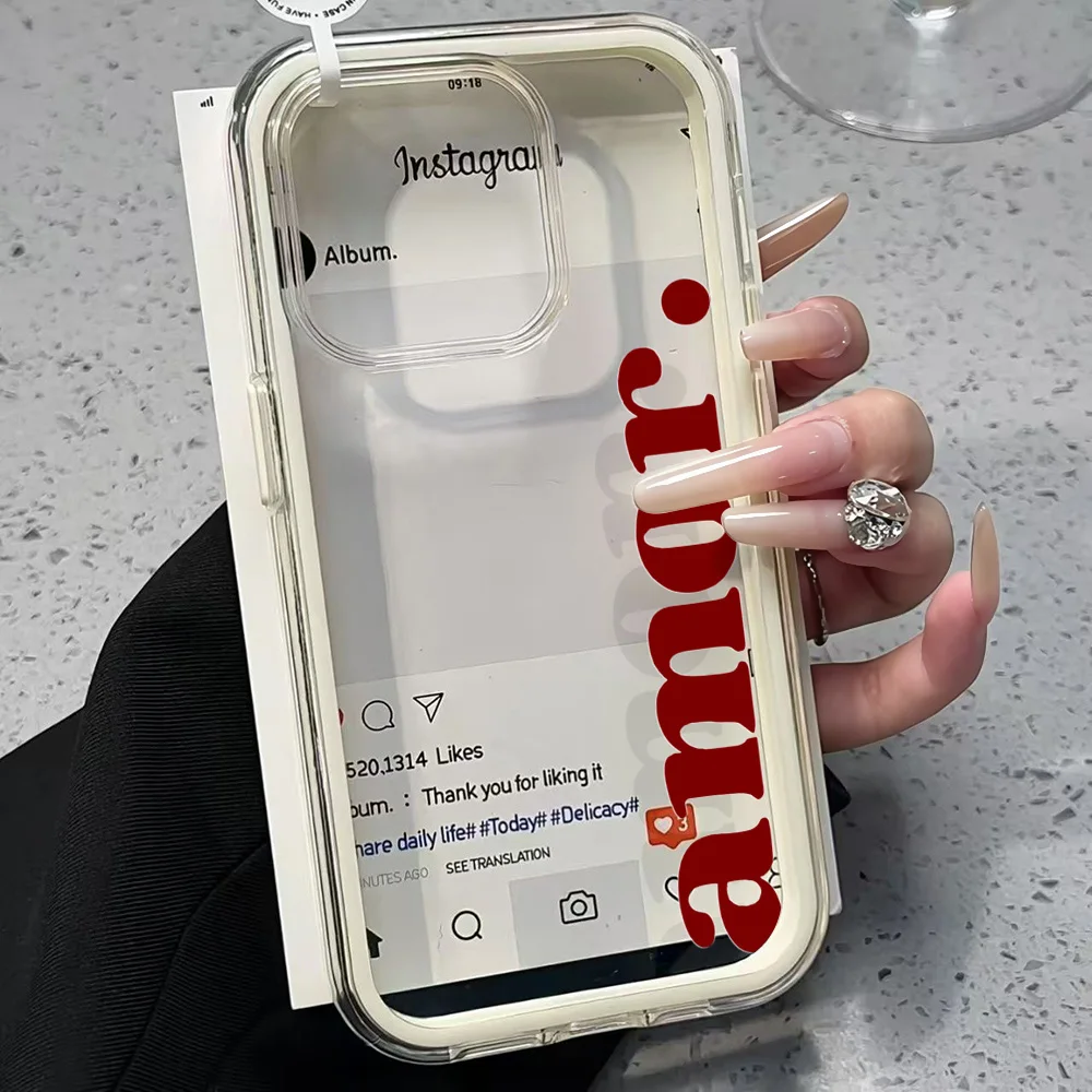 Creative Amor Handyhülle für Samsung Galaxy S26 Ultra S25 S24 edge s22 s23 Plus FE A57 A54 A55 A16 A35 A36 A37 5G Transparente Hülle – Detail 4